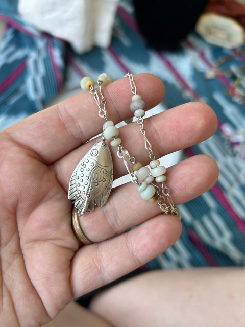 Fishing Necklace and Bracelet Set